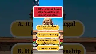 🎯Top MCQ 1/500 | Indian Constitution |Must Know for CLAT/Judiciary/All StateLawEntrance Exams#shorts