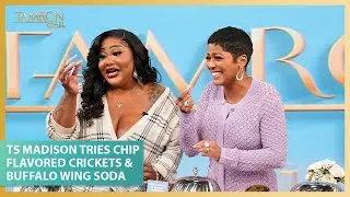 Ts Madison Tries Chip Flavored Crickets & Buffalo Wing Soda On “Tamron Hall”