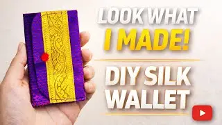 Khan purse/Card Holder DIY small purse making tutorial/ home made bag.