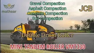Mini Tandem Roller VMT330 🚜Double Drum Roller 🚜 JCB baby Roller 🚜 Compaction