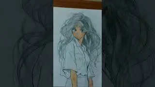Anime Girl Drawing @IMDsketchart
