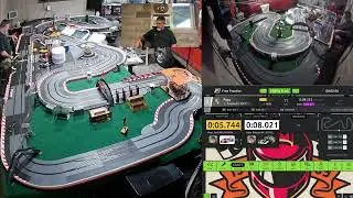 First laps on my track for the Irreras Carrera and MP Slot Cars YouTube review Porsche 911 Part 1