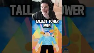 How I built THE TALLEST TOWER EVER in Build a Tower!! #roblox