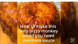 How to make this tasty pizza monkey  bread 😋.
