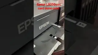 Epson L8050 L805 pvc card demo printer jpg print PVC Card demonstration demo setup and  settings