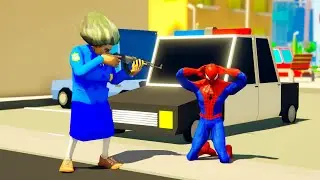 المعلمة الشريرة تخدع الجميع بأنها تعمل مع الشرطة 👮🏻فيا ترى من أين حصلت على هذا الزي !😱🔥