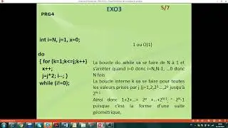 Courbes de complexité de Exo3 TD N°1