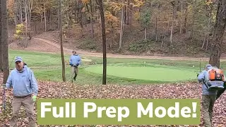 PREP FOR BIG BACKYARD GOLF MATCH!