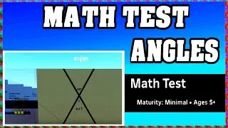 ANGLES - MATH TEST ROBLOX [Walkthrough] [English] [Full Guide] [All Answers]
