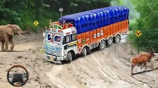 Indian Truck Simulator 3D 🚛 | Desi Driver Gameplay Hindi #gameing #cargotruck  #ghatroad 