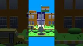 3D School Model Preview | @animation3Dworld | Prisma3D #shorts #shortsfeed #school