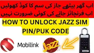 How to Unlock Jazz SIM PIN / PUK Code