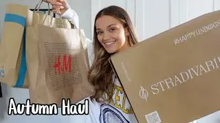 AUTUMN COLLECTIVE HAUL *CAPSULE WARDROBE* | Stradivarius, H&M and Primark
