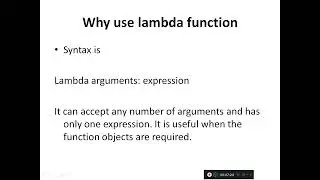 21   Python Lambda