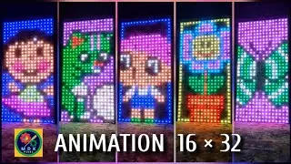 PIXEL ANIMATION ROAD || NO - 2 || PIXEL LED BOARD || 16&times;32