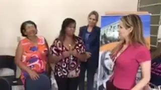 Leona Cavalli em visita ao hospital em Ros&aacute;rio do Sul