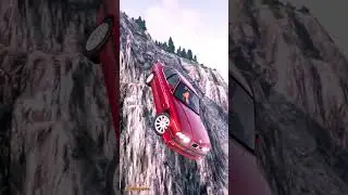 BMW E34 Crash Test Accident VS Inside&Outside - BeamNG.Drive