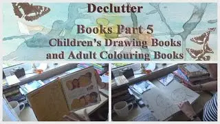 Craftroom Declutter - Books Part 5 | Kids Drawing Books & Adult Colouring Books {Giveaway}