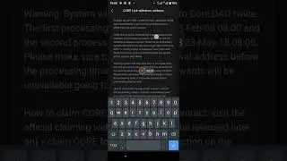 CORE WITHDRAWAL | link mainnet metamask wallet address on satoshi | update