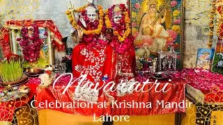 Navaratri 2025 at Krishna Mandir Lahore, Pakistan 🇵🇰🙏✨  #Navaratri #KrishnaMandir #Lahore #spiritual