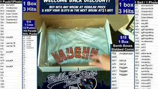 4 10 19 Hit Parade MLB Tripleplay 1 Box Break Vaughan Jersey Martinez Ball and Quintana Photo