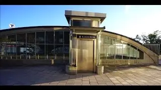 Sweden, Stockholm, Blackeberg subway station, SMW elevator - going down to ticket concourse level