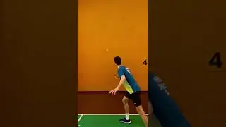 Badminton self practice wall drill #shorts #badminton #bulutangkis #badmintonindonesia
