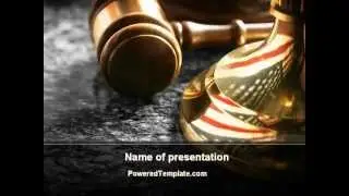American Justice PowerPoint Template by PoweredTemplate.com