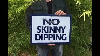 No Skinny Dipping Sign | 