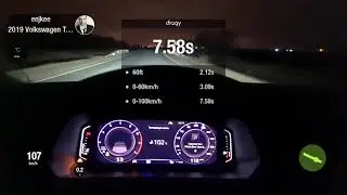 Tiguan 180 hp CZPA разгон 0-100. Сток