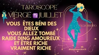 VIERGE ♍️JUILLET🩷🍀2025 VOUS &Ecirc;TES B&Eacute;NI DES DIEUX VOUS ALLEZ TOMB&Eacute; RAIDE 🥰DING AMOUREUX &Ecirc;TRE RICHE 👏♍️