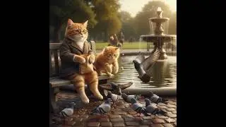 Ai Cat & Kitten Park Adventure | Funny AI Animation Shorts #CatAdventure #KittenAdventure #CuteCat