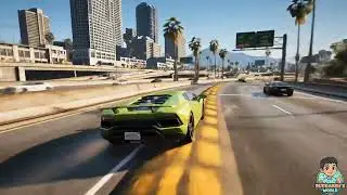 Car Game Video Crash Test, GTA 5 road, 3D car video, AI