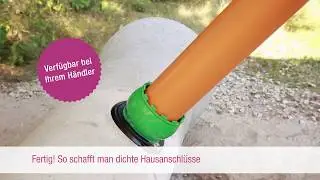 AWADOCK: Anschluss von Kunststoffrohren an Beton-, Stahlbeton oder Steinzeugrohre