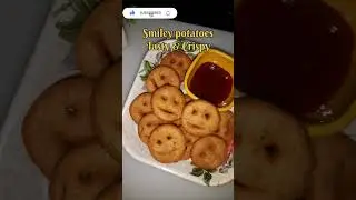Smiley potatoes recipe|Tasty and crispy smiley potatoes |potato smiley fries