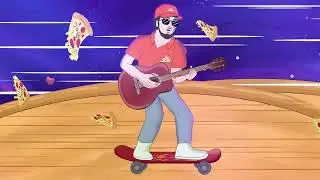 2D Music Animation | Pizza Boy Dance Delivery 🍕🛹🎵