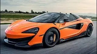 Orange McLaren 600LT Spider - High-Performance Sportscar