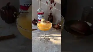 Cinnamon Pear Martini 🍐✨ #holidaydrinks #vodkacocktails #shortsrecipe