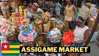 Market in Lome, Togo: Groceries and Shea Butter Market