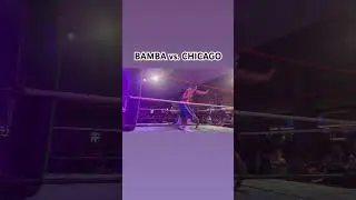 RICKY BAMBA vs CHICAGO to end the Trecco Bay Battle Royal! #welshwrestling #bamba #chicago #future