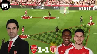 How Timber And Rice Fit Into Arteta's Tactics | Arsenal 1-1 Monaco Tactical Analysis |