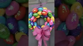 Dollar Tree Easter Egg Wreath DIY #easter