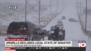 City of Amarillo declares local state of disaster due to incoming winter weather