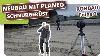 Schnurger&uuml;st selbst bauen - Haus einmessen - Hausgrenzen abstecken #2