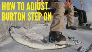 Как отрегулировать Burton Step Ons: опорную пластину и хайбэк