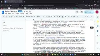 Let's Edit Wikipedia Together! Installment 1: Tony Bedard