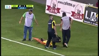 Не повезло парню дважды на мечте Larissa- Ergotelis 2- 1 Октябрь 17 2015