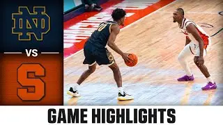 Notre Dame vs. Syracuse Game Highlights | 2025-26 ACC Men's Basketball