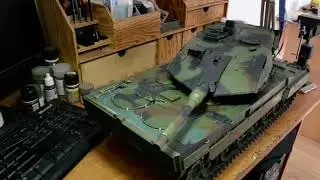 Leopard 2 1:16 gun holder modyfication Heng Long, Taigen and more