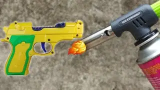 EXPERIMENT : GAS TORCH VS GUN MINI